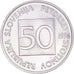 Moneta, Słowenia, 50 Stotinov, 1996, MS(64), Aluminium, KM:3