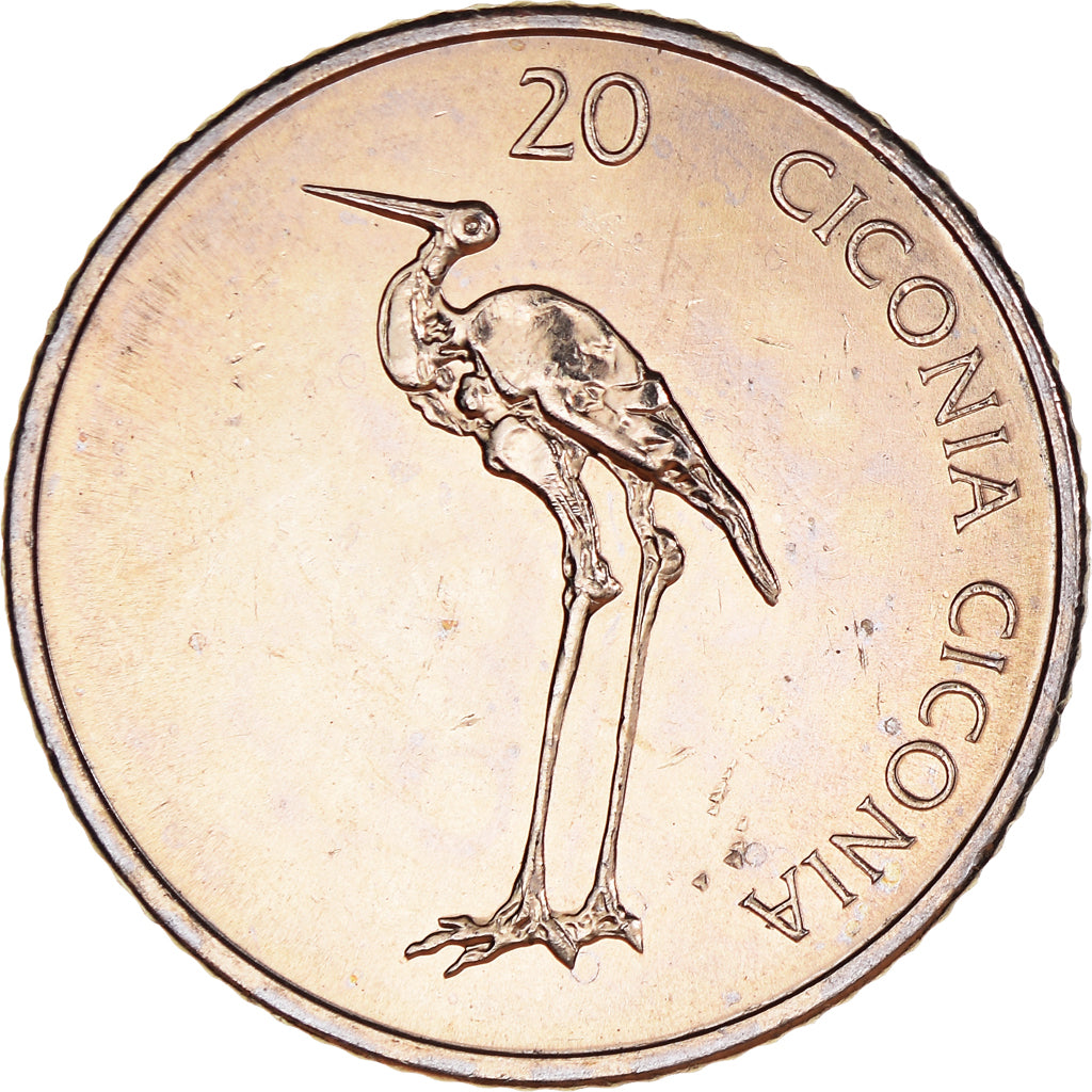 Moneta, Slovenia, 20 Tolarjev, 2003, SPL, Rame-nichel