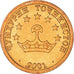 Coin, Tajikistan, 5 Drams, 2001, St. Petersburg, MS(64), Brass Clad Steel