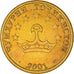 Coin, Tajikistan, 50 Drams, 2001, St. Petersburg, MS(64), Brass, KM:6.1