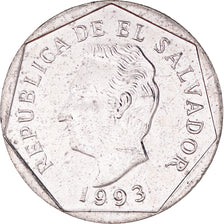 Coin, El Salvador, 10 Centavos, 1993, MS(64), Nickel Clad Steel, KM:155a