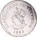 Coin, El Salvador, Colon, 1993, MS(63), Nickel Clad Steel, KM:156b