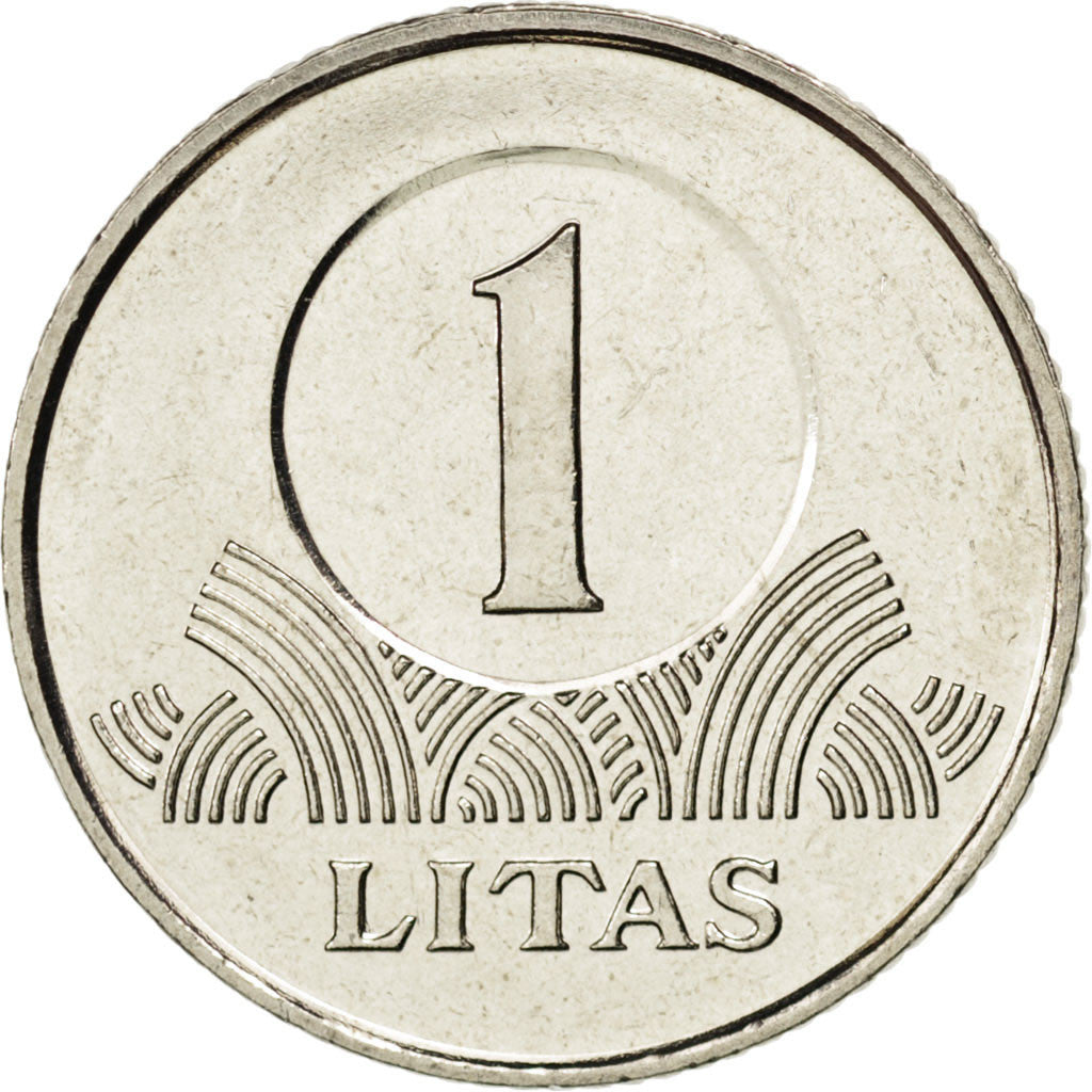 LITHUANIA, Litas, 2002, KM #111, MS(63), Copper-Nickel, 22.3, 6.20