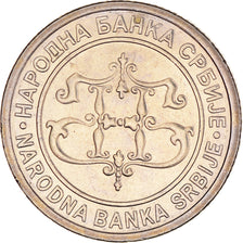 Coin, Serbia, 2 Dinara, 2003, MS(64), Copper-Nickel-Zinc, KM:35