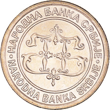 Coin, Serbia, 5 Dinara, 2003, MS(63), Copper-Nickel-Zinc, KM:36