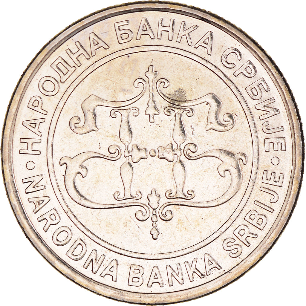 Coin, Serbia, 20 Dinara, 2003, MS(63), Copper-Nickel-Zinc, KM:38
