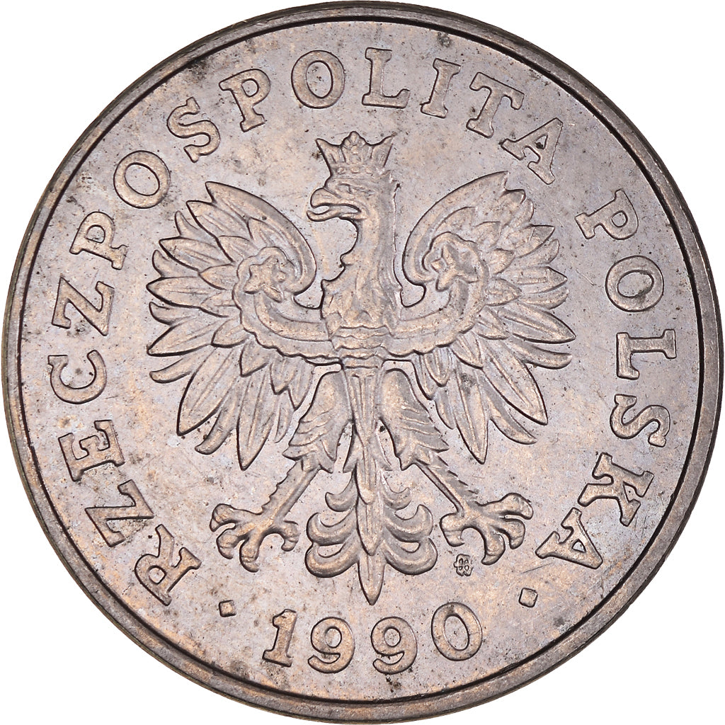 Moneta, Polska, 100 Zlotych, 1990, Warsaw, MS(60-62), Miedź-Nikiel, KM:214