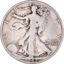 Coin, United States, Walking Liberty Half Dollar, Half Dollar, 1942, Denver