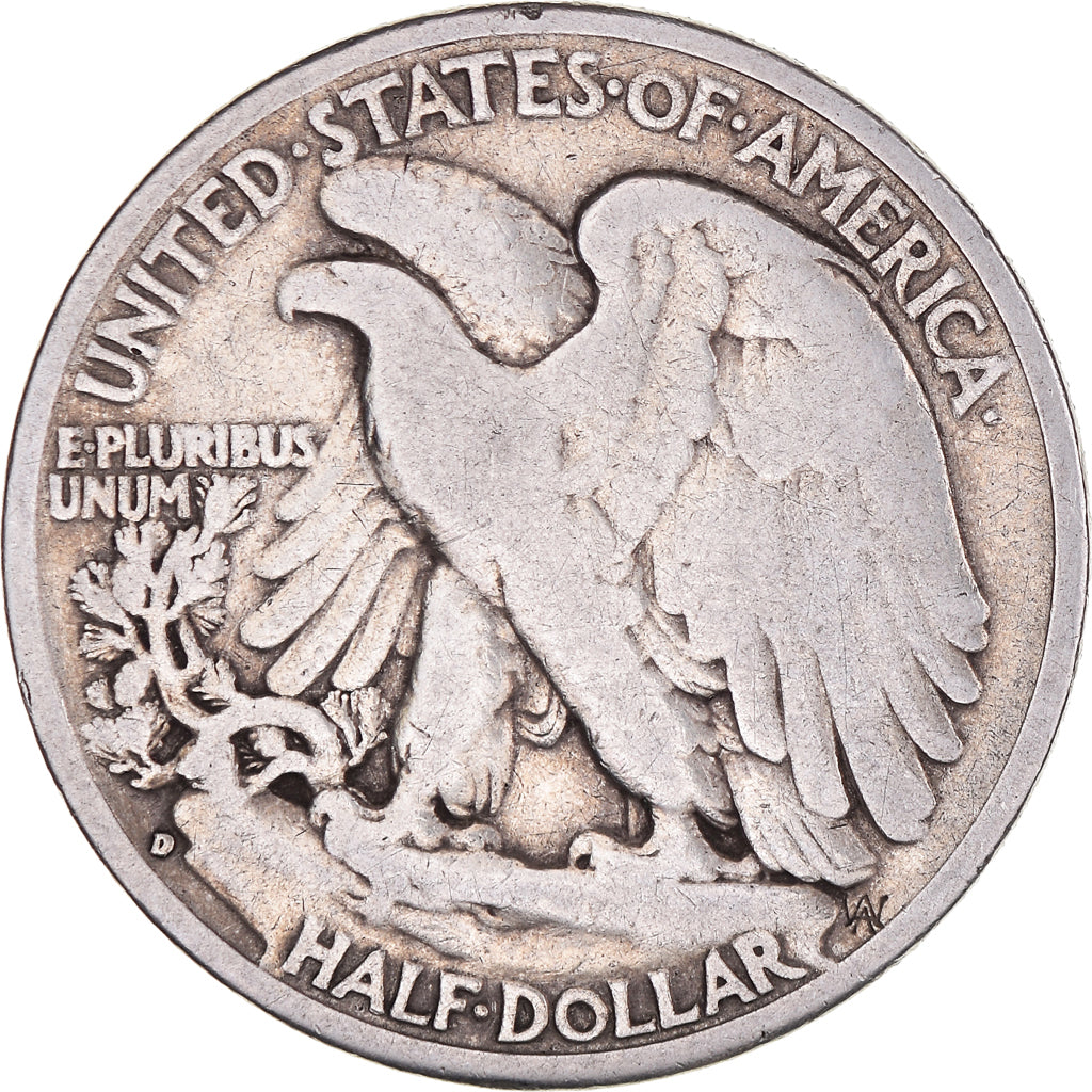 Coin, United States, Walking Liberty Half Dollar, Half Dollar, 1942, Denver