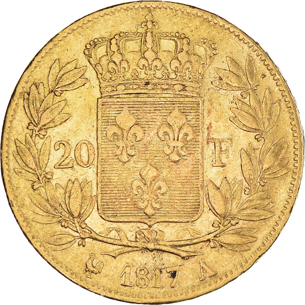 Monnaie, France, Louis XVIII, Louis XVIII, 20 Francs, 1817, Paris, TTB+, Or
