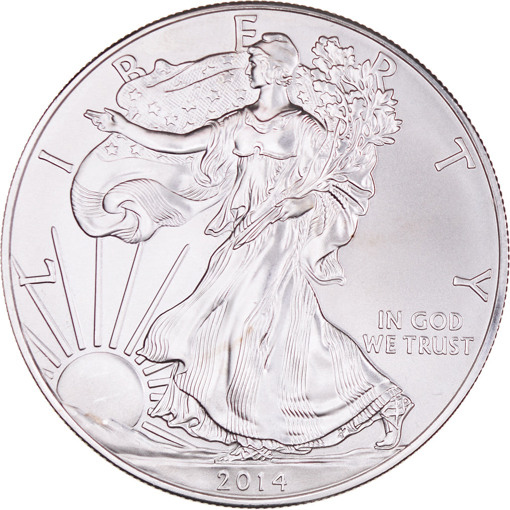 Coin, United States, 1 Dollar, 2014, U.S. Mint, MS(63), Silver, KM:New