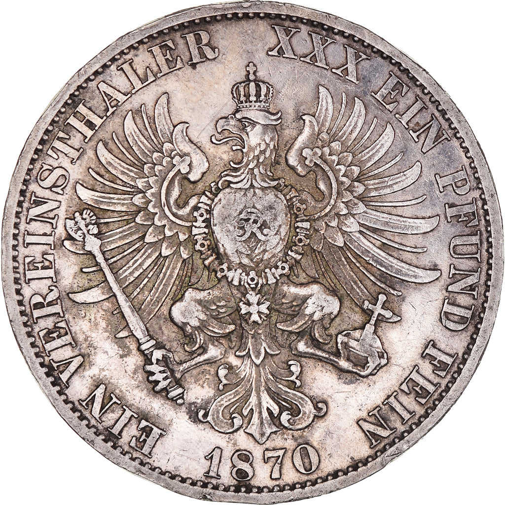 Coin, German States, PRUSSIA, Wilhelm I, Thaler, 1870, Berlin, EF(40-45)