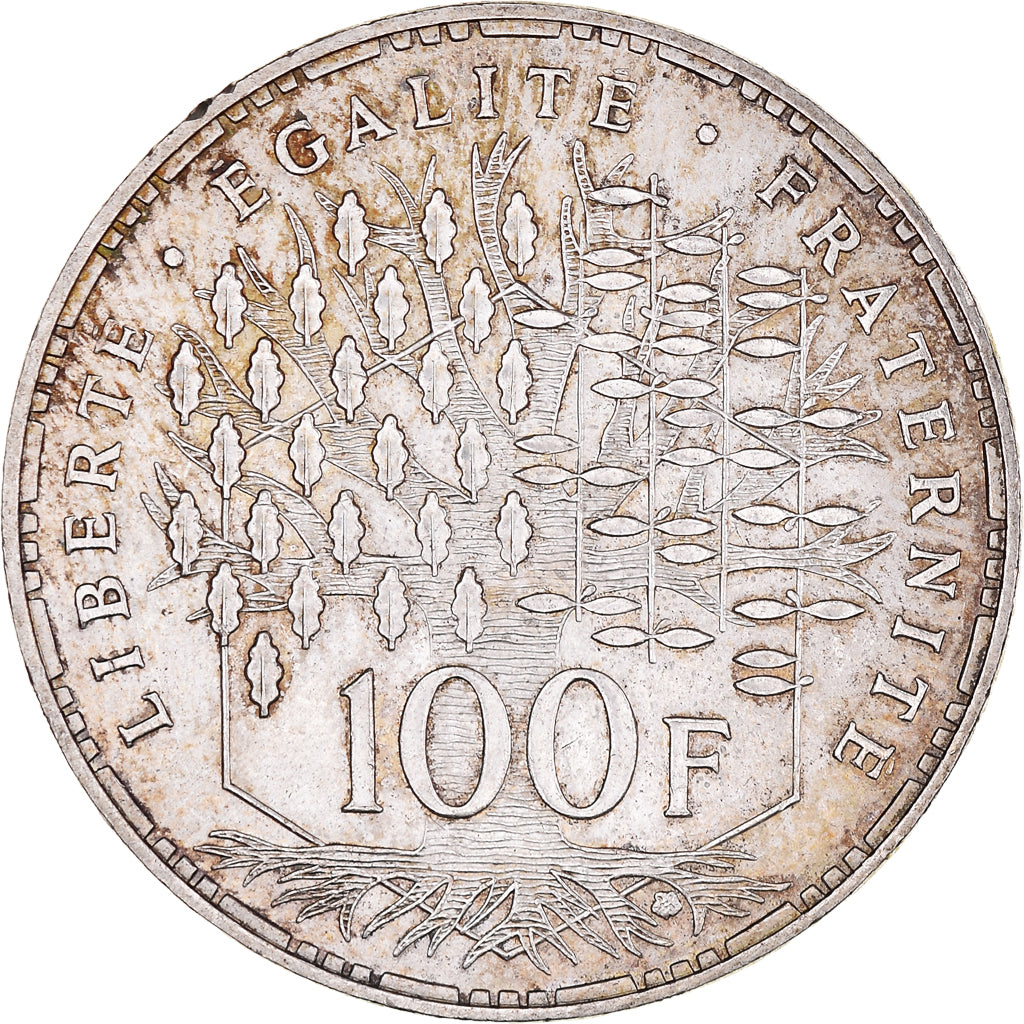 Coin, France, Panthéon, 100 Francs, 1982, Paris, AU(55-58), Silver, KM:951.1