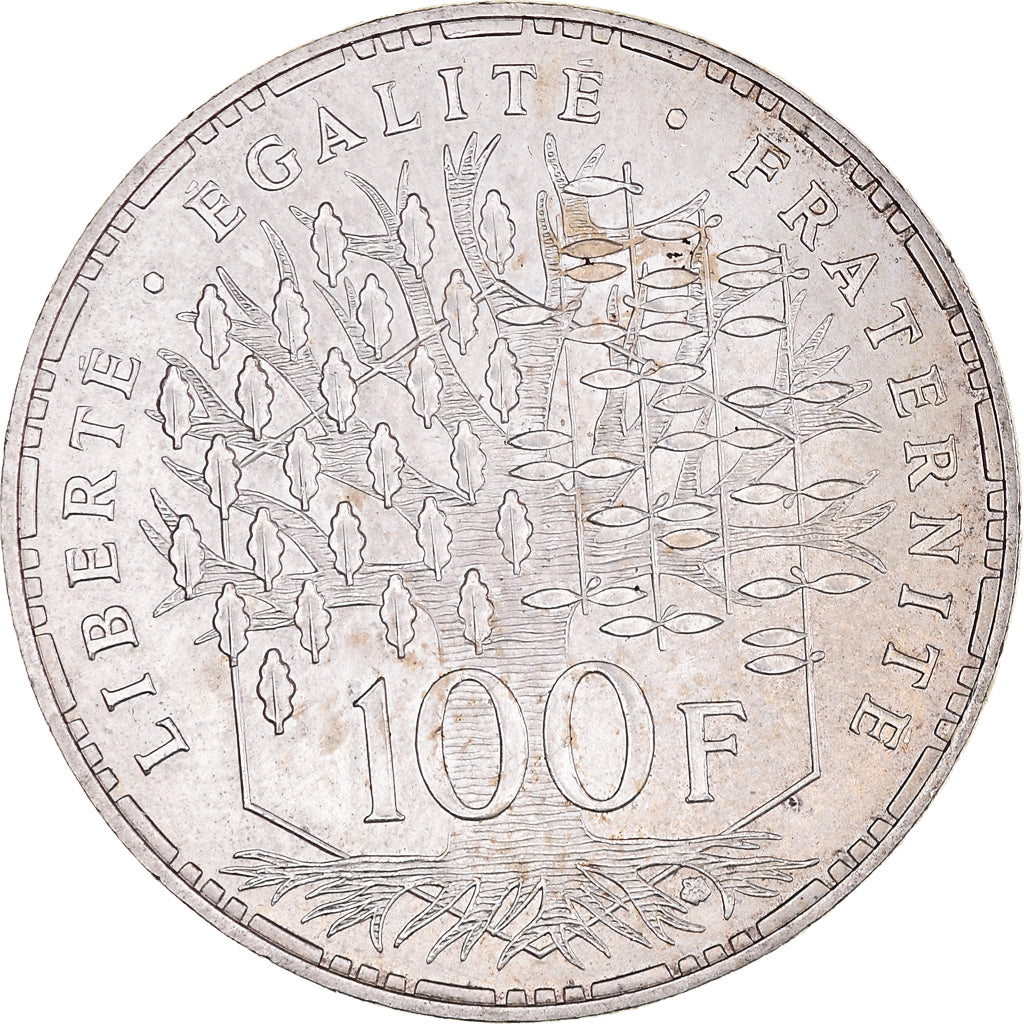 Coin, France, Panthéon, 100 Francs, 1982, Paris, AU(55-58), Silver, KM:951.1