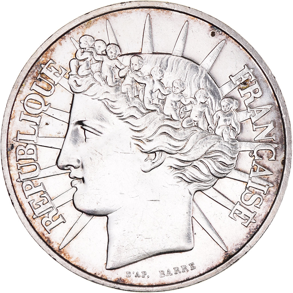 Coin, France, Fraternité, 100 Francs, 1988, EF(40-45), Silver, KM:966