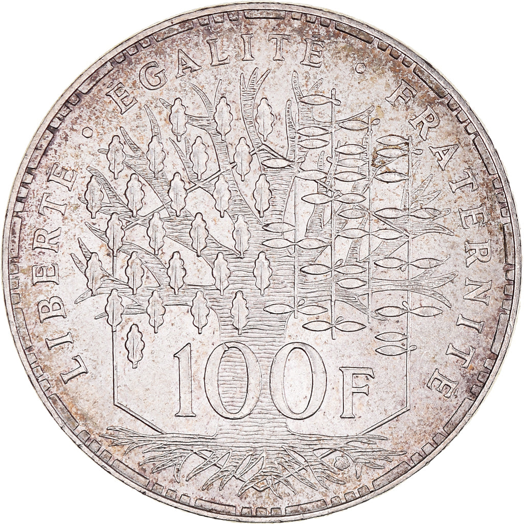 Coin, France, Panthéon, 100 Francs, 1983, Paris, AU(55-58), Silver, KM:951.1