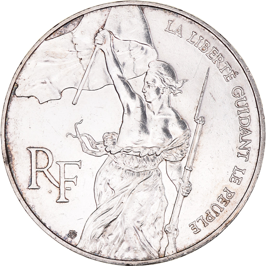 Coin, France, Liberté guidant le peuple, 100 Francs, 1993, EF(40-45), Silver