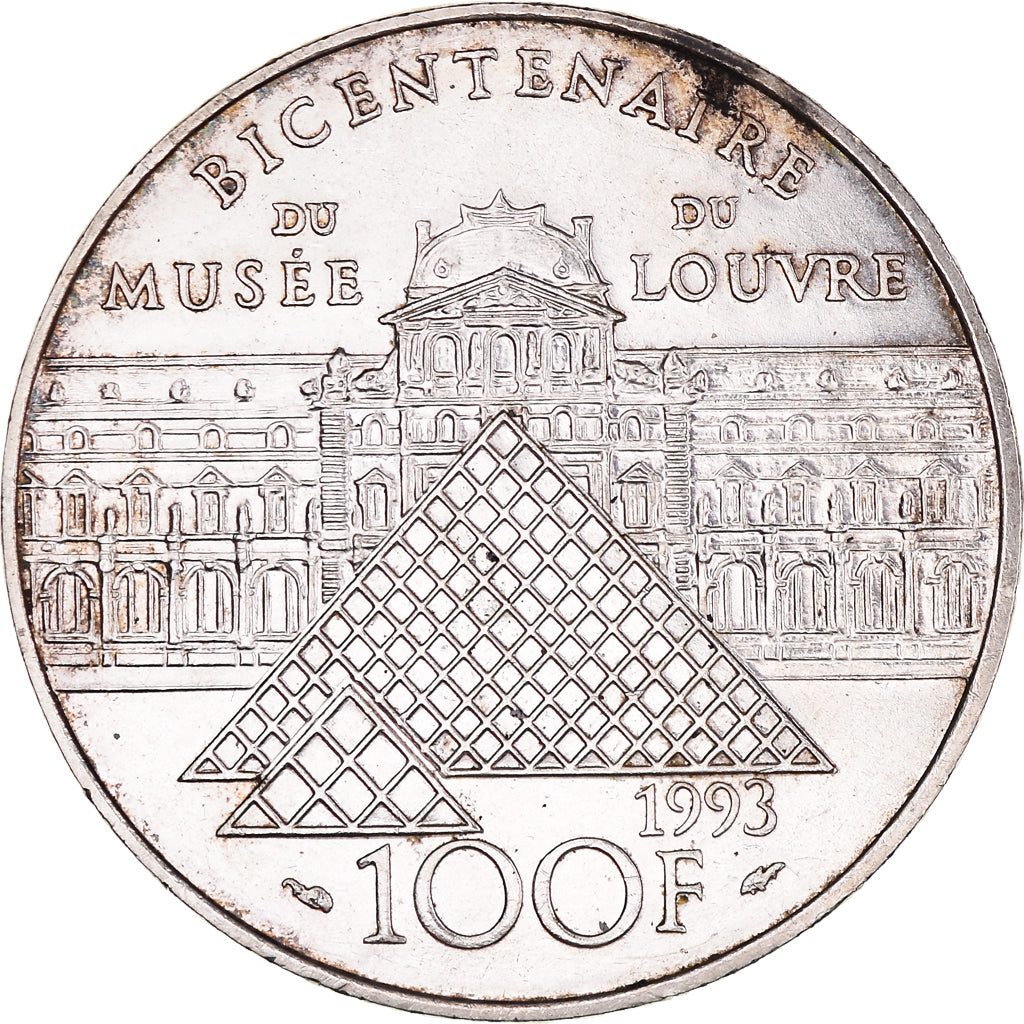 Coin, France, Liberté guidant le peuple, 100 Francs, 1993, EF(40-45), Silver