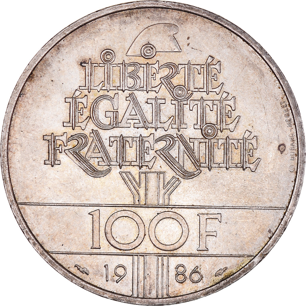 Monnaie, France, Statue de la Liberté, 100 Francs, 1986, TTB+, Argent