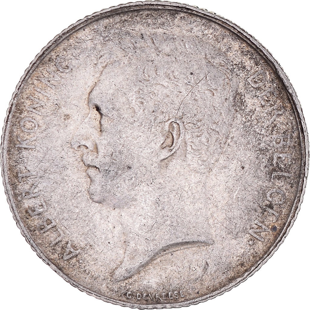 Coin, Belgium, Franc, 1913, EF(40-45), Silver, KM:73.1