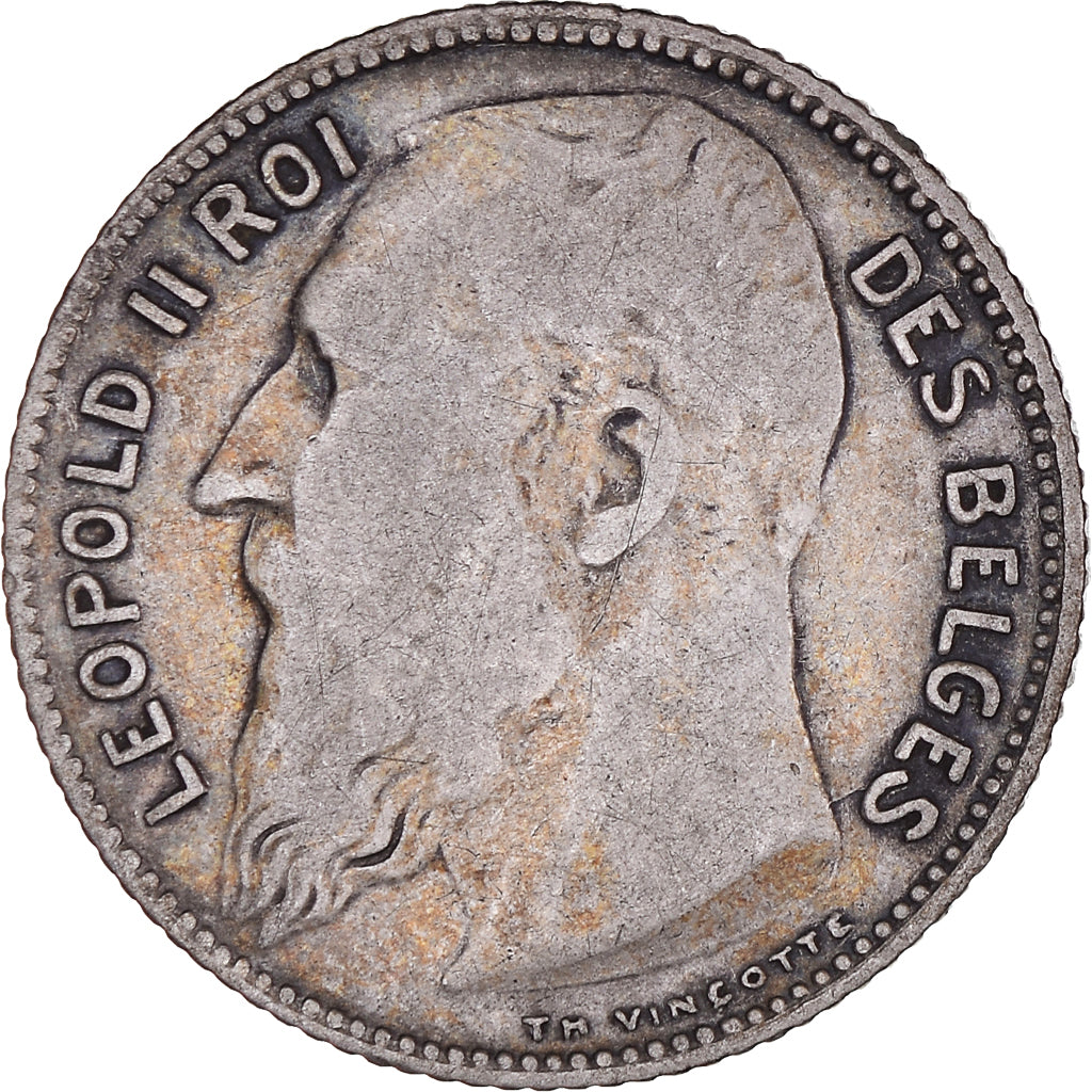 Coin, Belgium, Franc, 1909, VF(20-25), Silver, KM:56.1