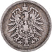 Coin, GERMANY - EMPIRE, Wilhelm I, Mark, 1874, Muldenhütten, VF(30-35), Silver