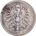 Coin, GERMANY - EMPIRE, Wilhelm I, Mark, 1876, Stuttgart, VF(30-35), Silver