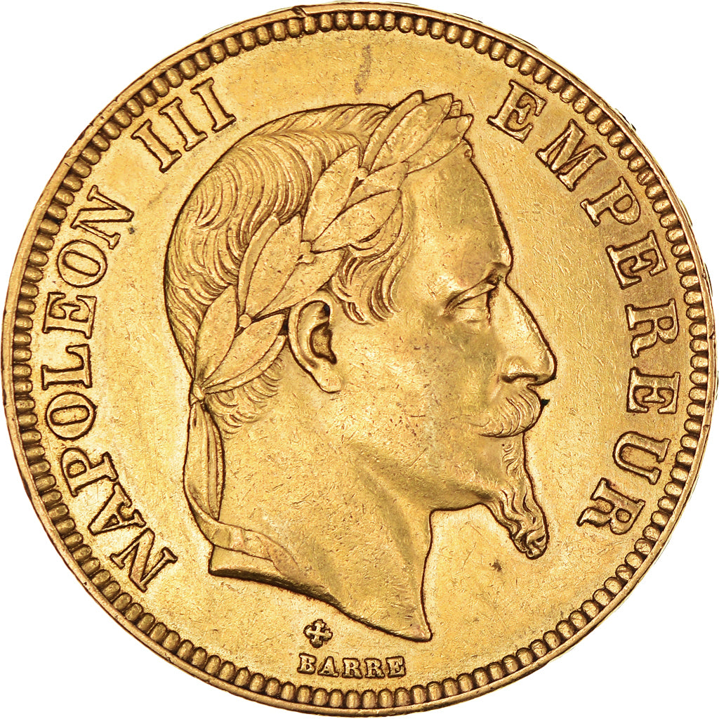 Munten, Frankrijk, Napoleon III, Napoléon III, 100 Francs, 1867, Strasbourg