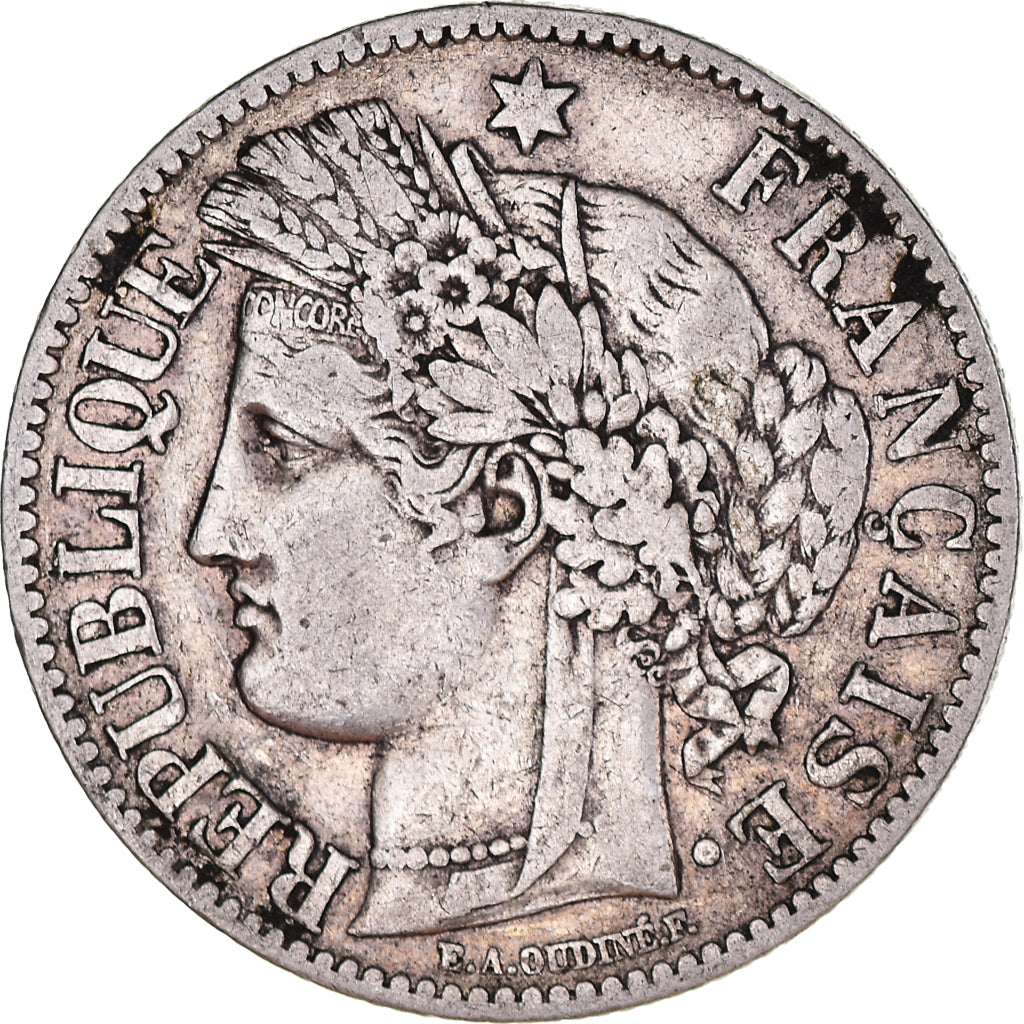Coin, France, Cérès, 2 Francs, 1887, Paris, EF(40-45), Silver, KM:817.1