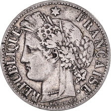 Coin, France, Cérès, 2 Francs, 1887, Paris, VF(30-35), Silver, KM:817.1