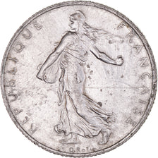 Coin, France, Semeuse, 2 Francs, 1915, Paris, AU(50-53), Silver, KM:845.1