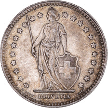 Coin, Switzerland, 2 Francs, 1944, Bern, AU(50-53), Silver, KM:21
