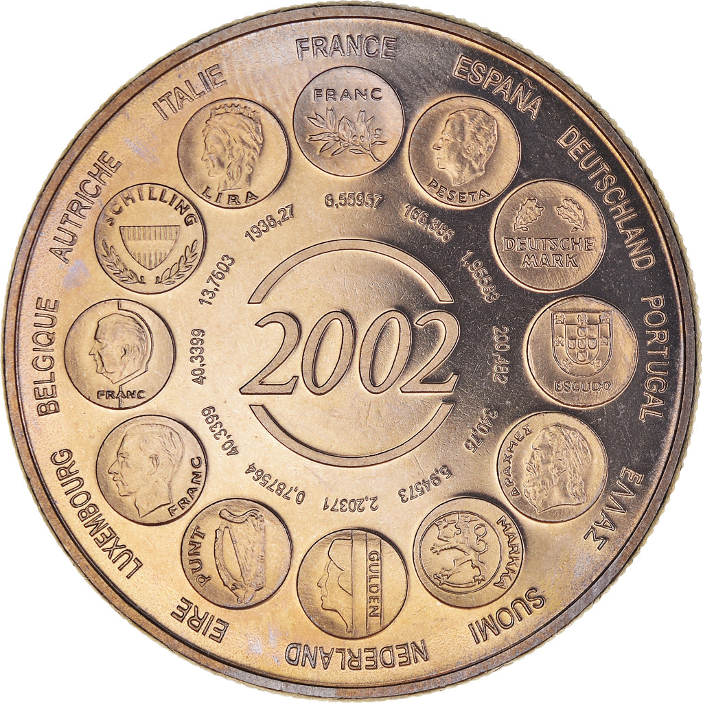 Frankreich, Medaille, Naissance de l'Euro Fiduciaire, 2002, Monnaie de Paris