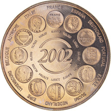 Frankreich, Medaille, Naissance de l'Euro Fiduciaire, 2002, Monnaie de Paris