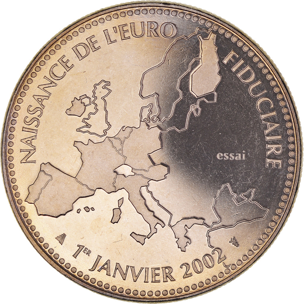 Frankreich, Medaille, Naissance de l'Euro Fiduciaire, 2002, Monnaie de Paris