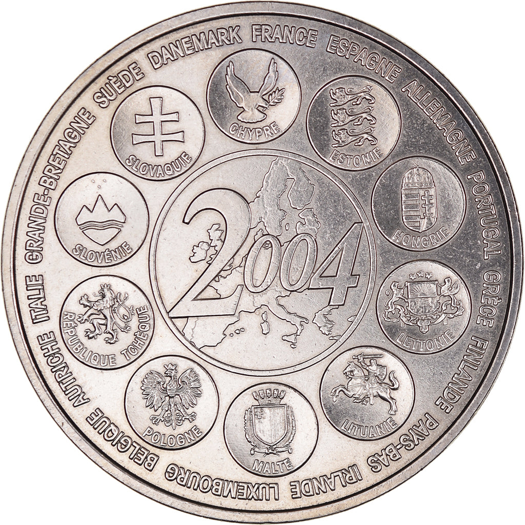France, Medal, L'Europe des XXV, Essai, 2004, MDP, MS(63), Copper-nickel