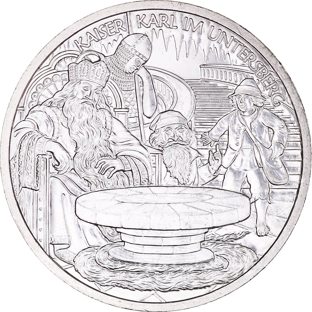 Austria, 10 Euro, Charlemagne et l'Untersberg, 2010, Vienna, MS(65-70), Silver