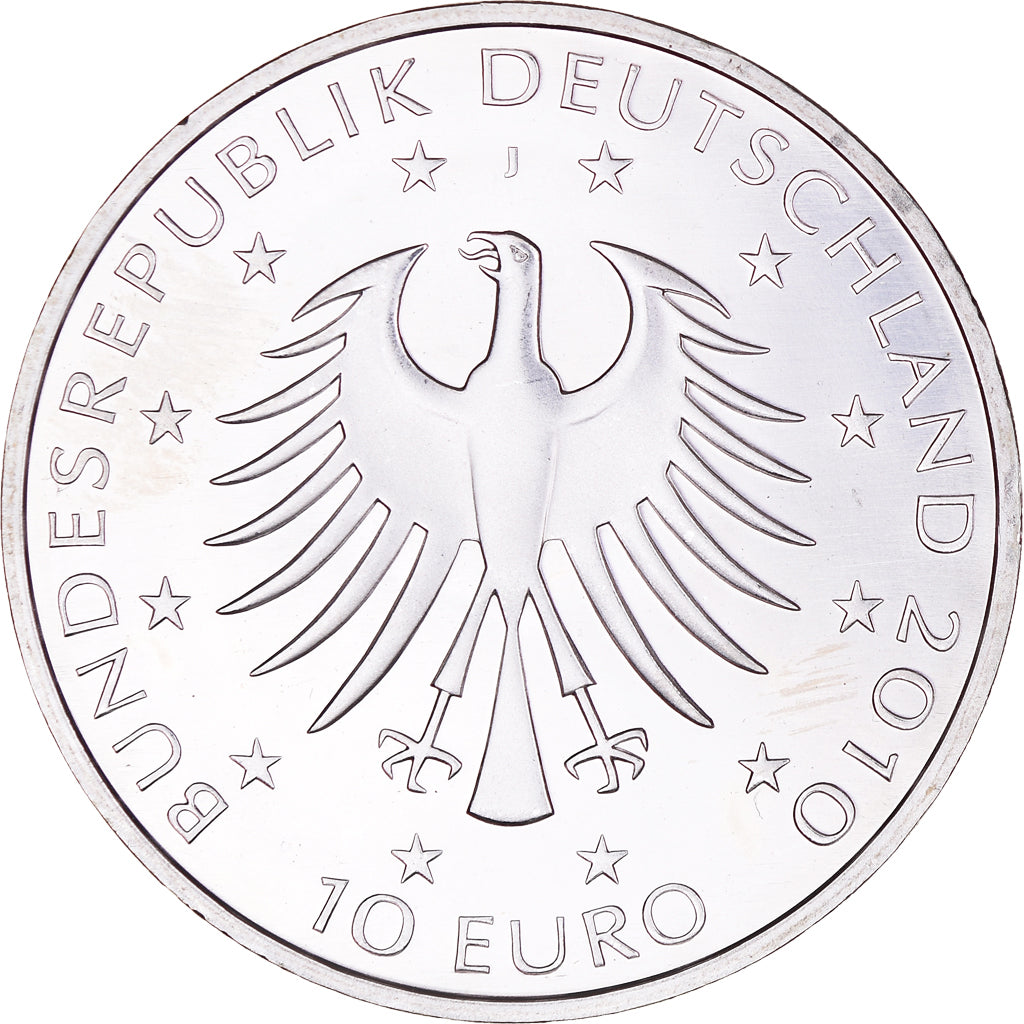 GERMANY - FEDERAL REPUBLIC, 10 Euro, Robert Schumann, 2010, Hambourg, BE