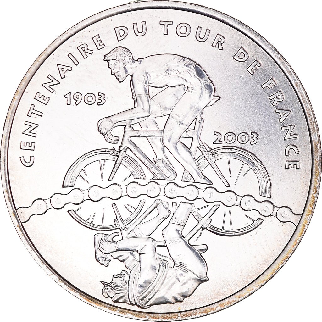 Francia, 1/4 Euro, Tour de France, 2003, Paris, SPL-, Argento, Gadoury:EU70