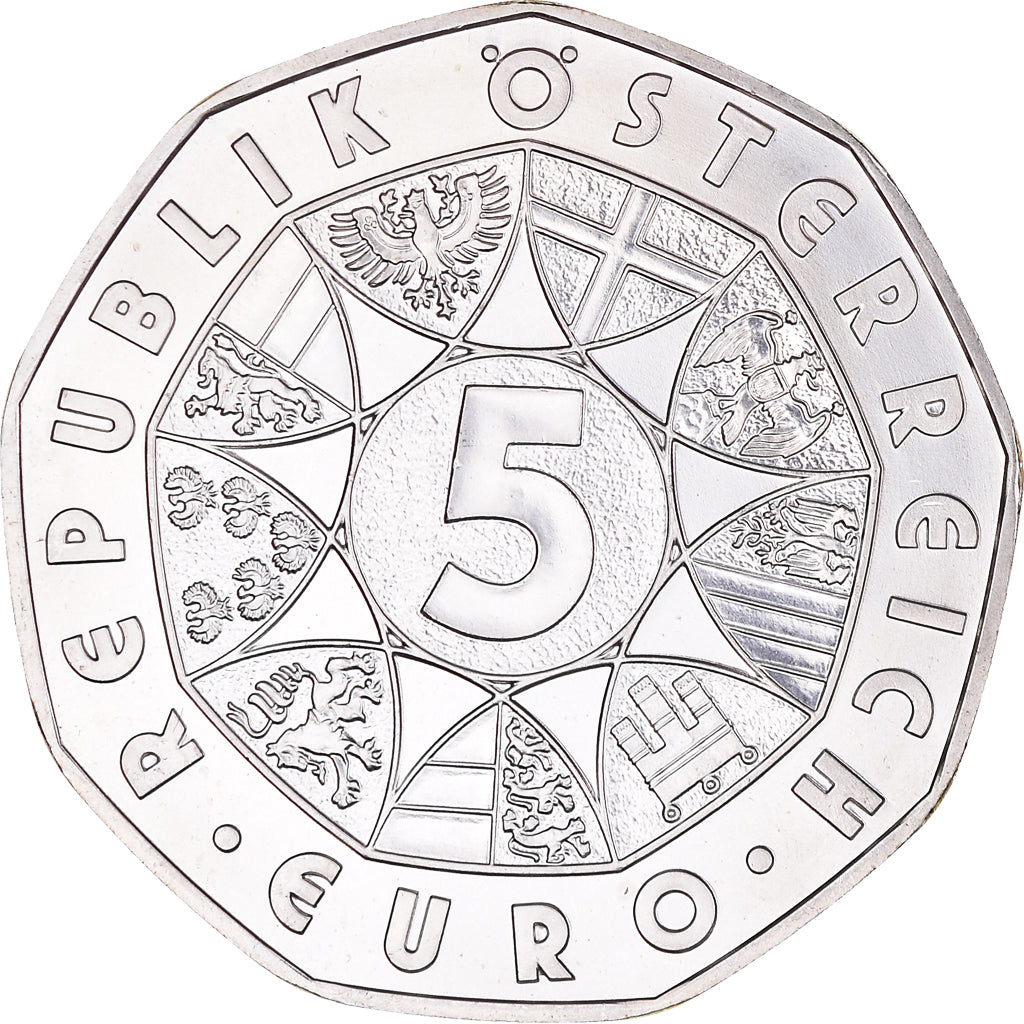 Austria, 5 Euro, Austrian EU Presidency, 2006, Vienna, MS(65-70), Silver