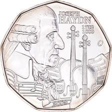 Austria, 5 Euro, Joseph Haydn, 2009, MS(64), Silver, KM:3170