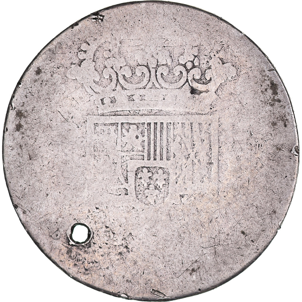 Coin, Spain, Philip V, 2 Reales, 1733, Seville, VG(8-10), Silver, KM:355