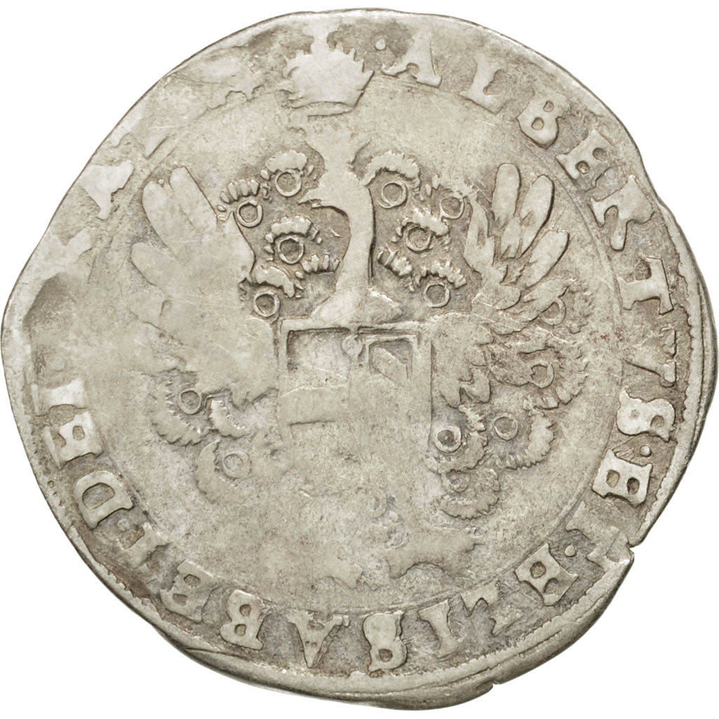 Coin, Spanish Netherlands, Flanders, Escalin, 1621, Bruges, VF(30-35), Silver