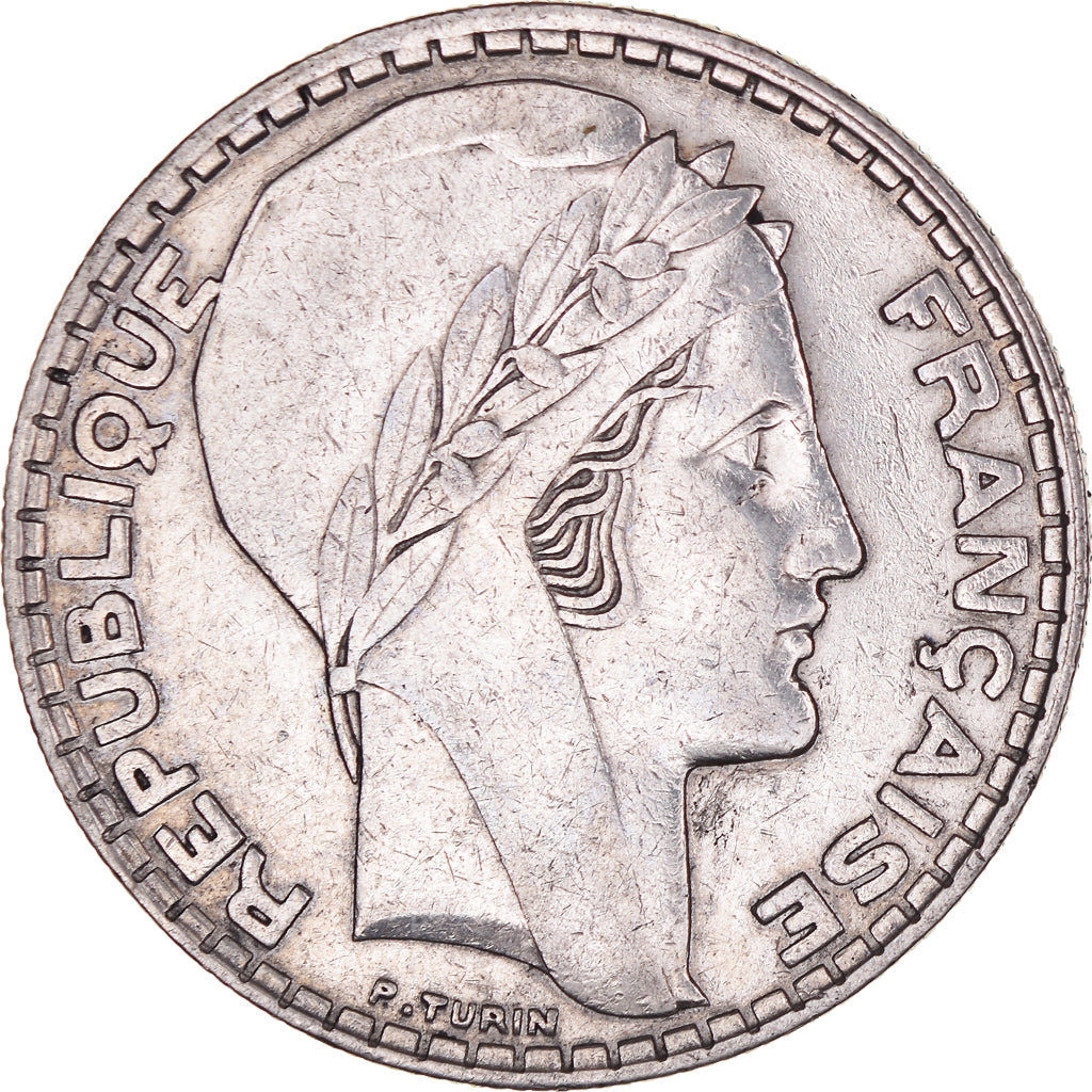 Moneta, Francia, Turin, 20 Francs, 1933, Paris, BB, Argento, KM:879