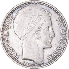 Moeda, França, Turin, 10 Francs, 1929, Paris, EF(40-45), Prata, KM:878