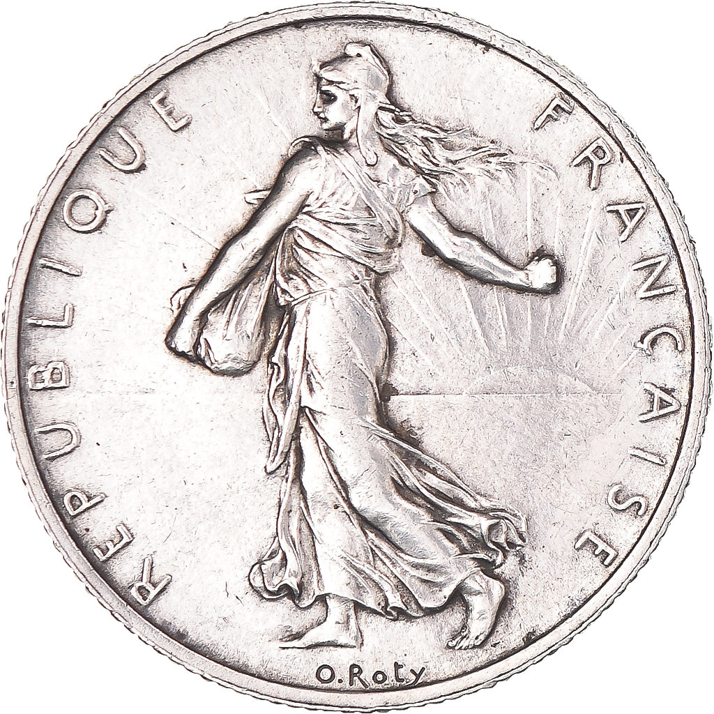 Coin, France, Semeuse, 2 Francs, 1919, Paris, AU(50-53), Silver, KM:845.1
