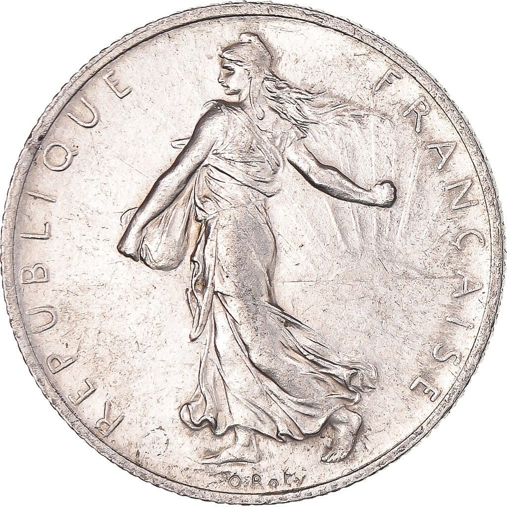 Coin, France, Semeuse, 2 Francs, 1915, Paris, AU(55-58), Silver, KM:845.1
