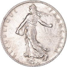 Coin, France, Semeuse, 2 Francs, 1915, Paris, AU(55-58), Silver, KM:845.1