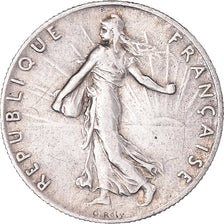 Moneta, Francia, Semeuse, 50 Centimes, 1915, Paris, BB+, Argento, KM:854