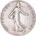 Moneta, Francia, Semeuse, 50 Centimes, 1915, Paris, BB+, Argento, KM:854